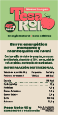 barra energética de manzana y mantequilla de maní barra energética de manzana y mantequilla de maní