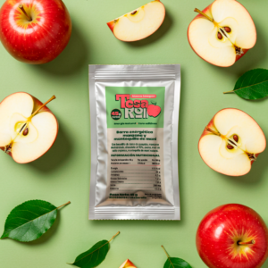 barra energética de manzana y mantequilla de maní