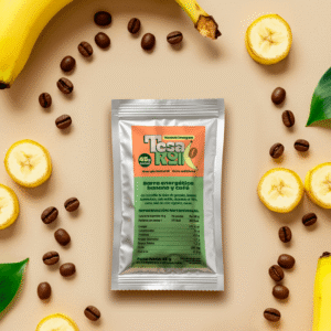 barra energética de banano y café